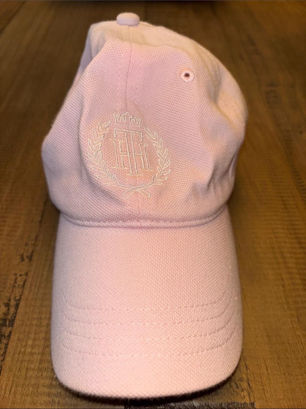 Tommy Hilfiger Pink Embroidered Crest Baseball Cap initials TH nwt!